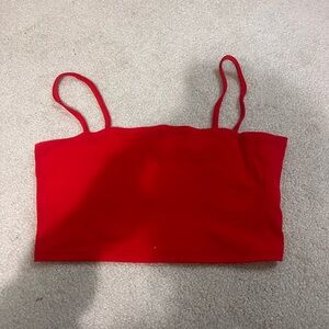 Red Women's Crop Top